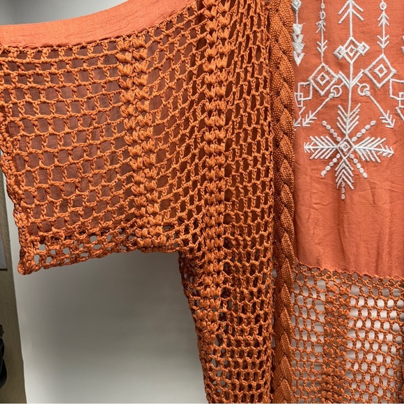 KORI America knit back embroidered cardigan size M/L - Picture 3 of 7